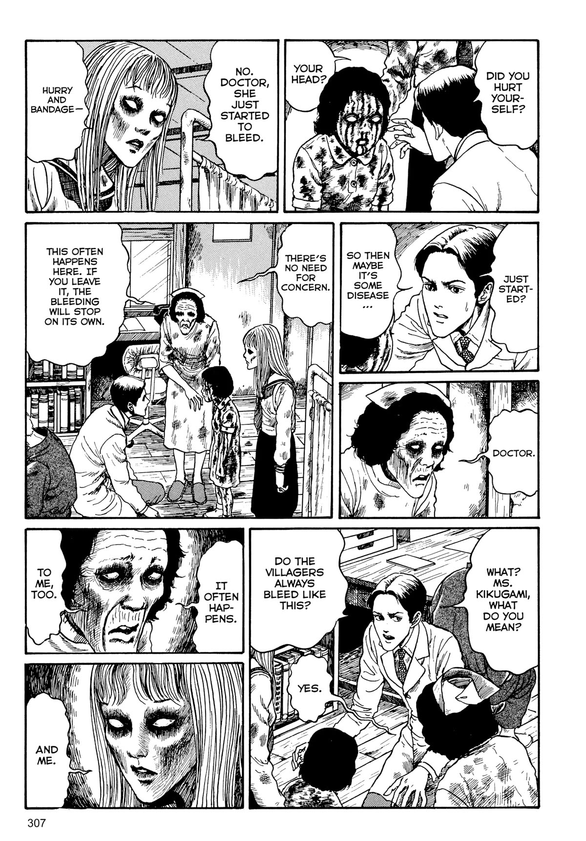 Tombs: Junji Ito Story Collection Chapter 9 page 15 - Chapter 9: The Bloody Story Of Shirasuna [END]