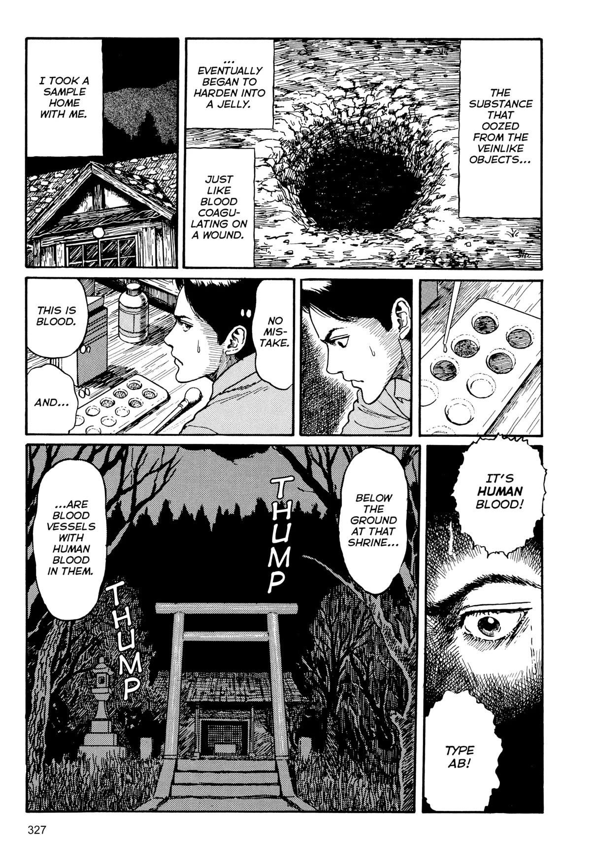 Tombs: Junji Ito Story Collection Chapter 9 page 35 - Chapter 9: The Bloody Story Of Shirasuna [END]