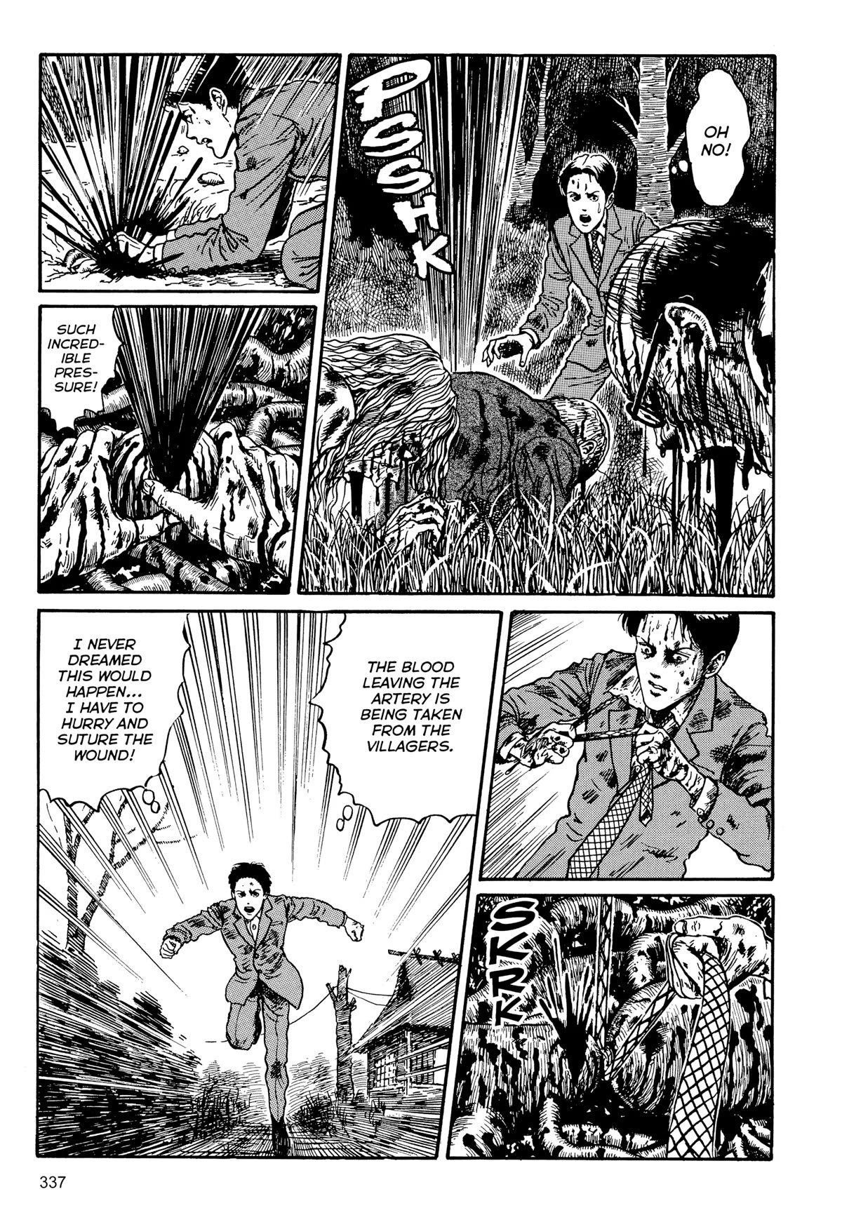 Tombs: Junji Ito Story Collection Chapter 9 page 45 - Chapter 9: The Bloody Story Of Shirasuna [END]