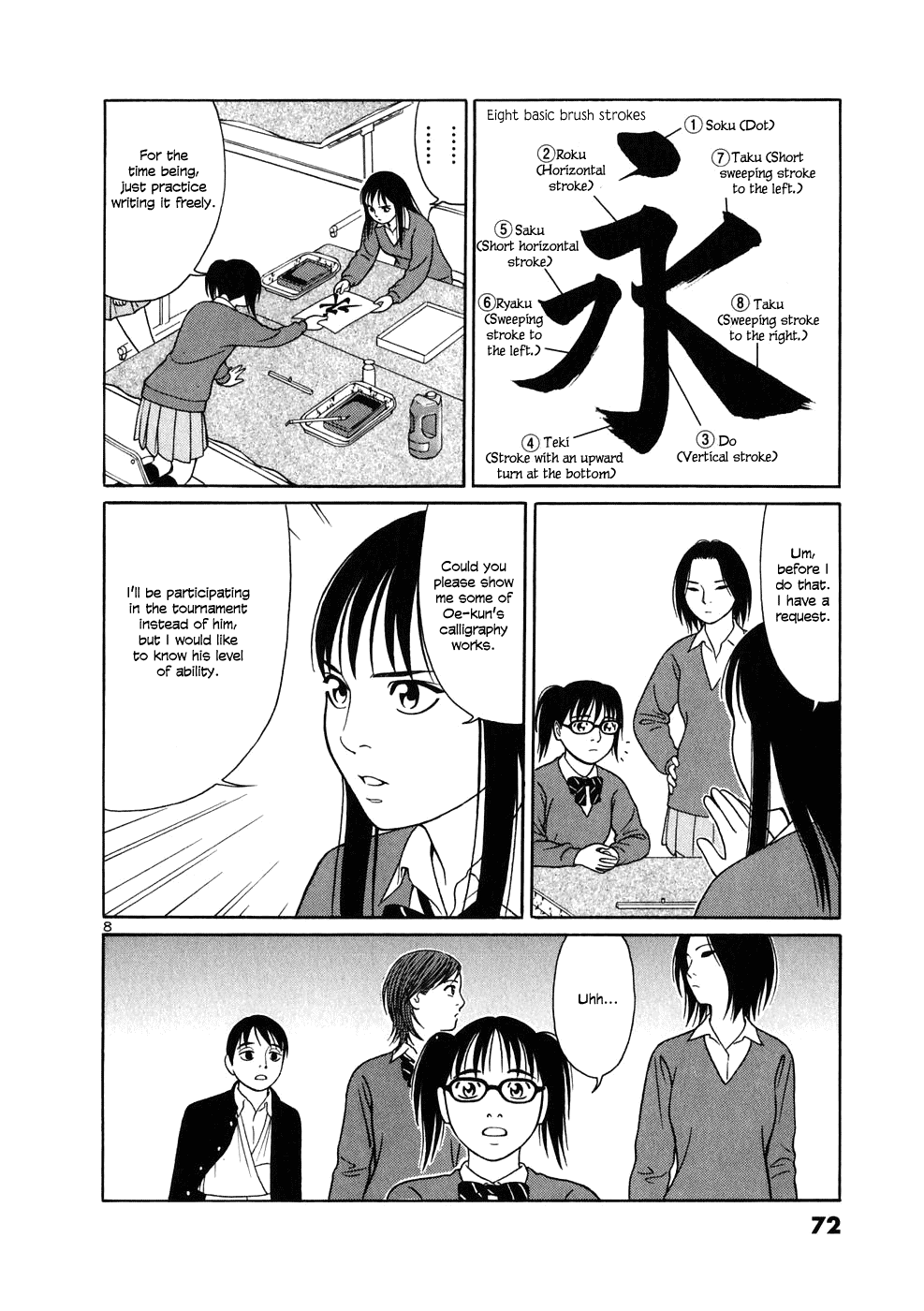 Tomehane! Chapter 3 page 8 - Chapter 3: 8 Basic Brush Strokes