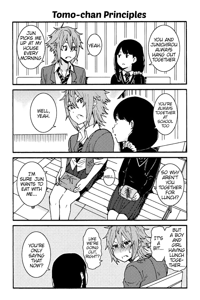 Tomo-chan wa Onnanoko! Chapter 14 page 1 - Chapter 14: Tomo-chan Principles