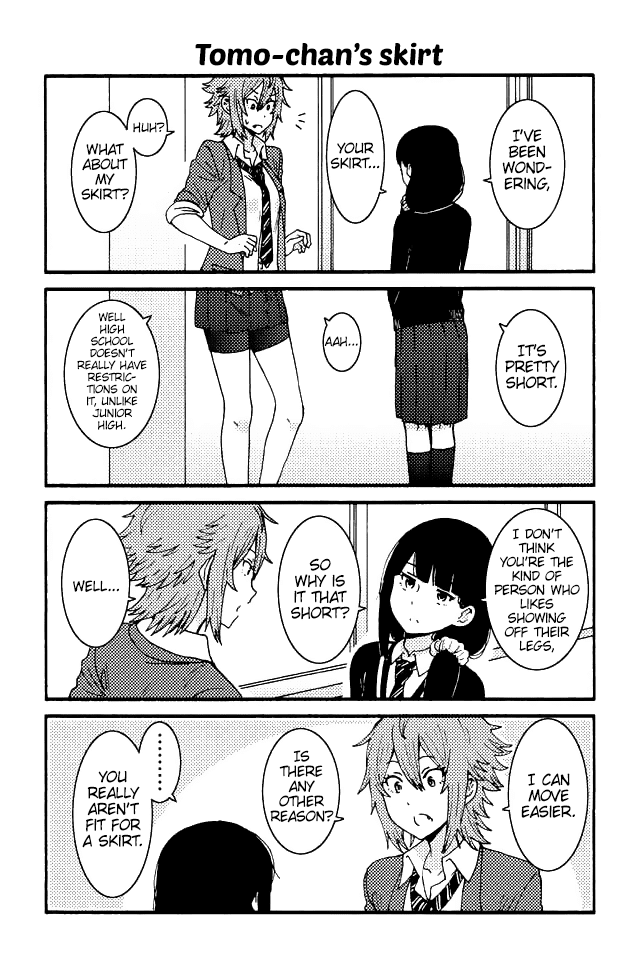Tomo-chan wa Onnanoko! Chapter 71 page 1 - Chapter 71: Tomo-chan's Skirt