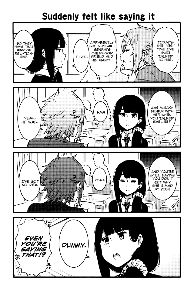 Tomo-chan wa Onnanoko! Chapter 91 page 1 - Chapter 91: Suddenly Felt Like Saying It