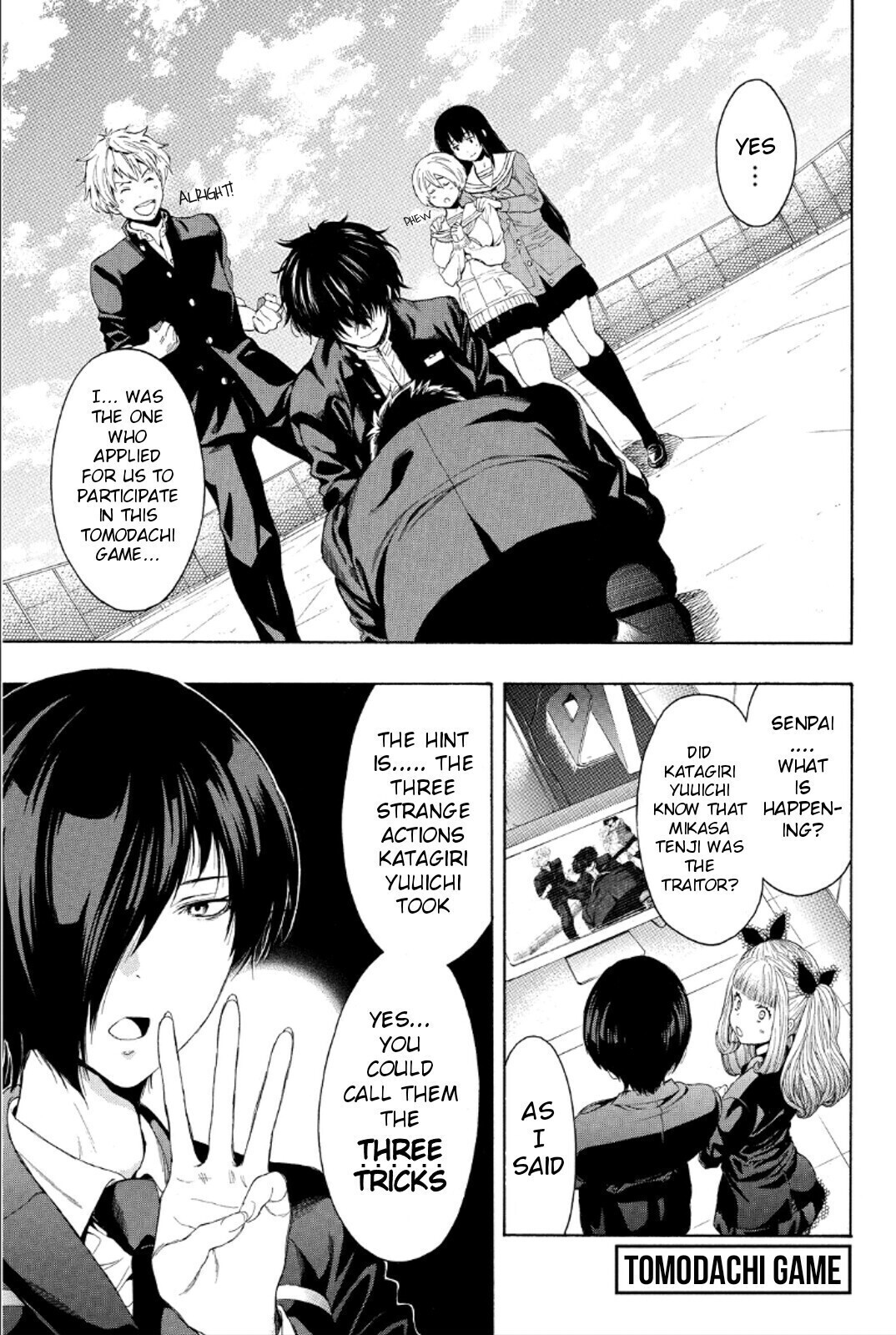 Tomodachi Game Chapter 10 page 1 - Chapter 10: I... It's Sudden but the Game Ends Here~