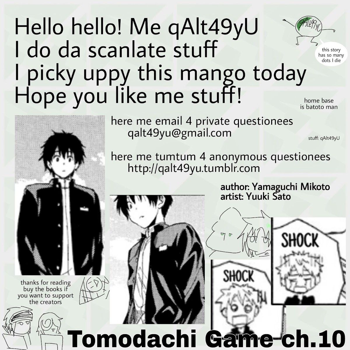 Tomodachi Game Chapter 10 page 39 - Chapter 10: I... It's Sudden but the Game Ends Here~
