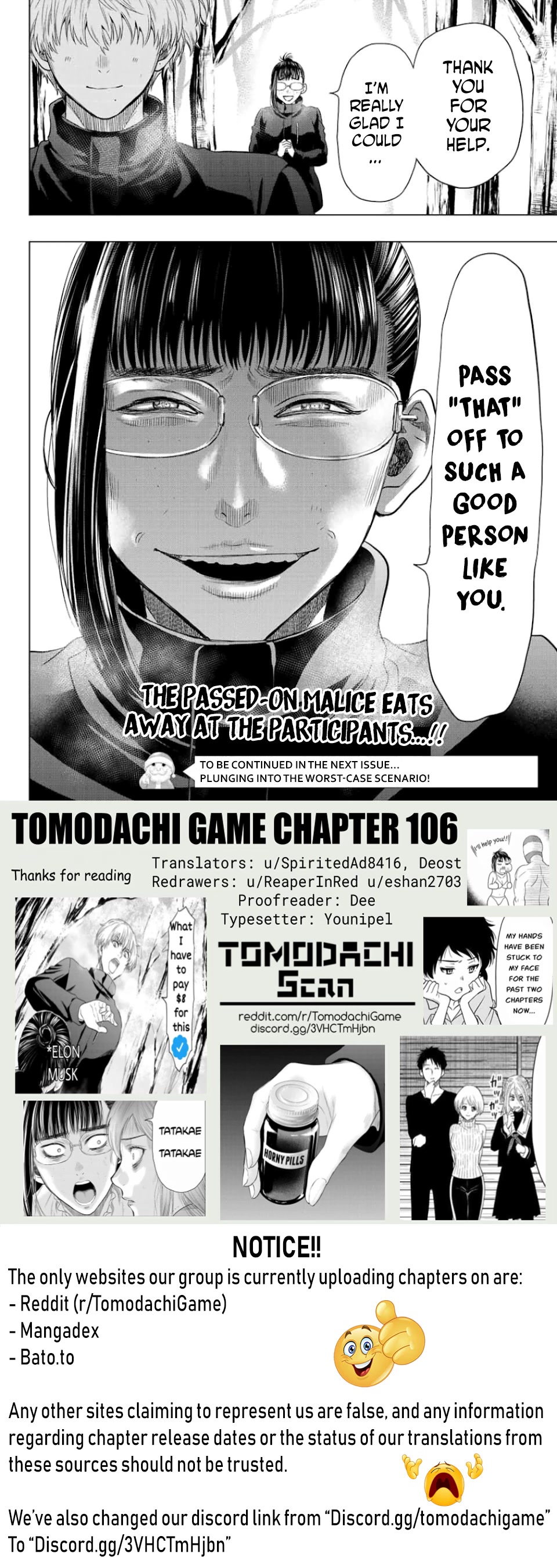 Tomodachi Game Chapter 106 page 36 - Chapter 106: A Gift
