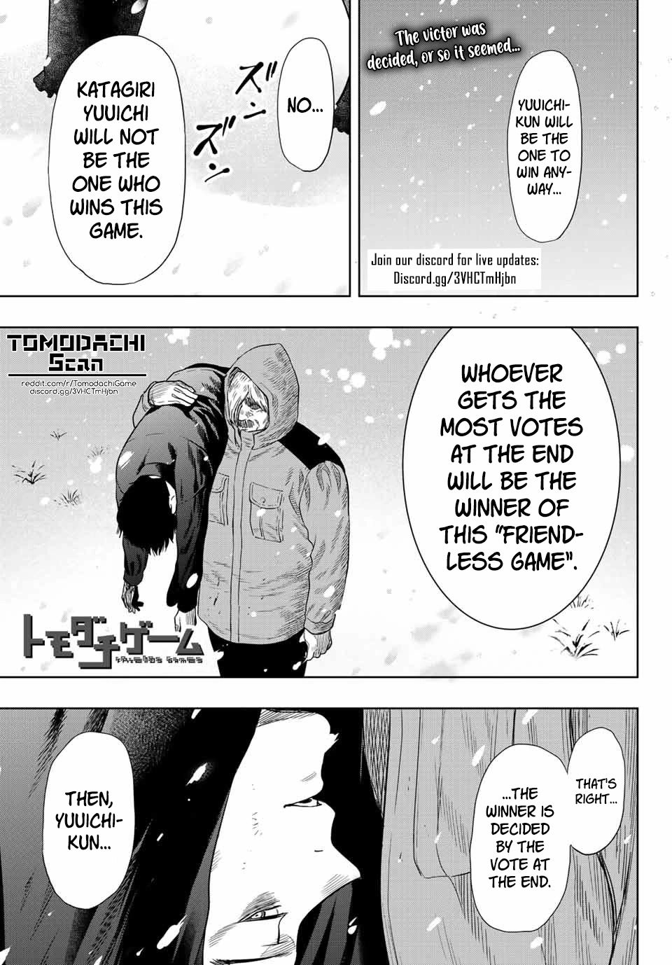 Tomodachi Game Chapter 112 page 1 - Chapter 112: The Concluding Vote