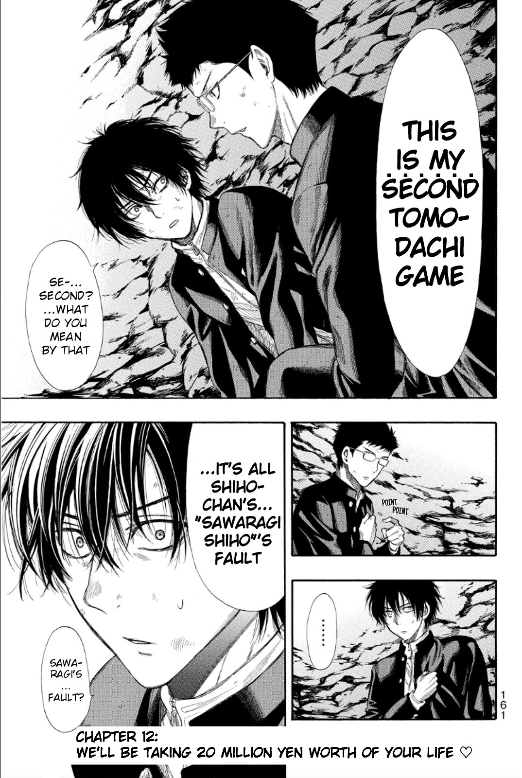 Tomodachi Game Chapter 12 page 1 - Chapter 12: We'll be Taking 20 Million Yen Worth of Your Life â™¡