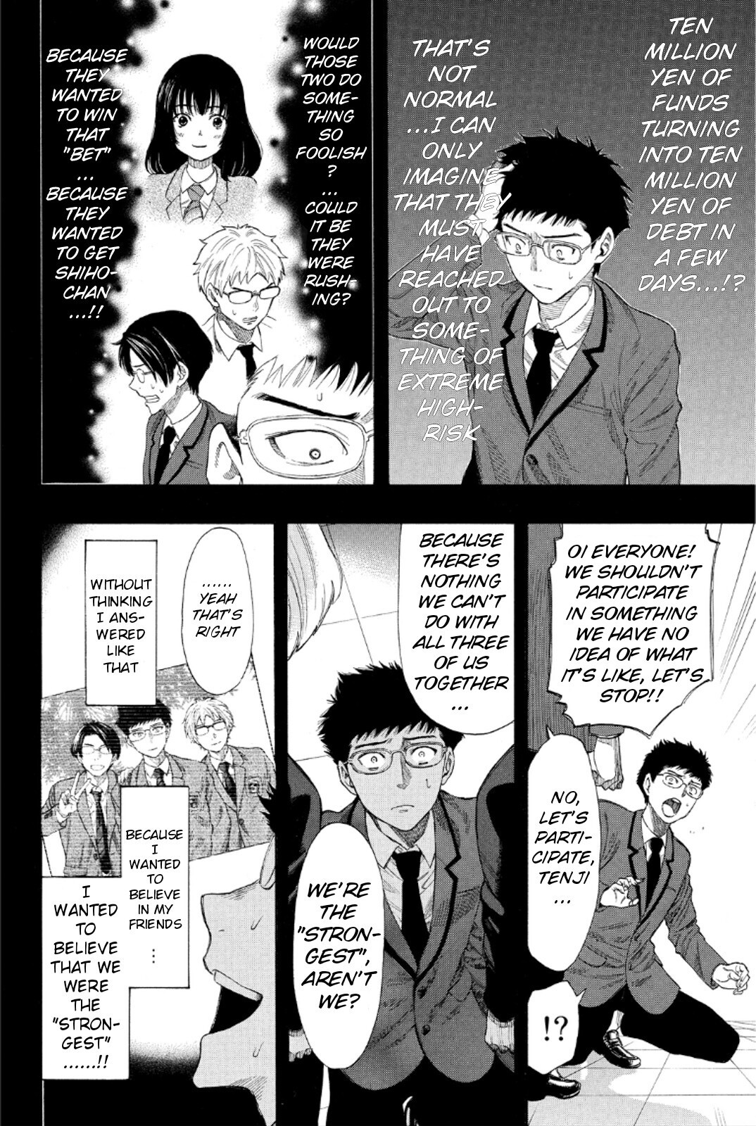 Tomodachi Game Chapter 12 page 14 - Chapter 12: We'll be Taking 20 Million Yen Worth of Your Life â™¡