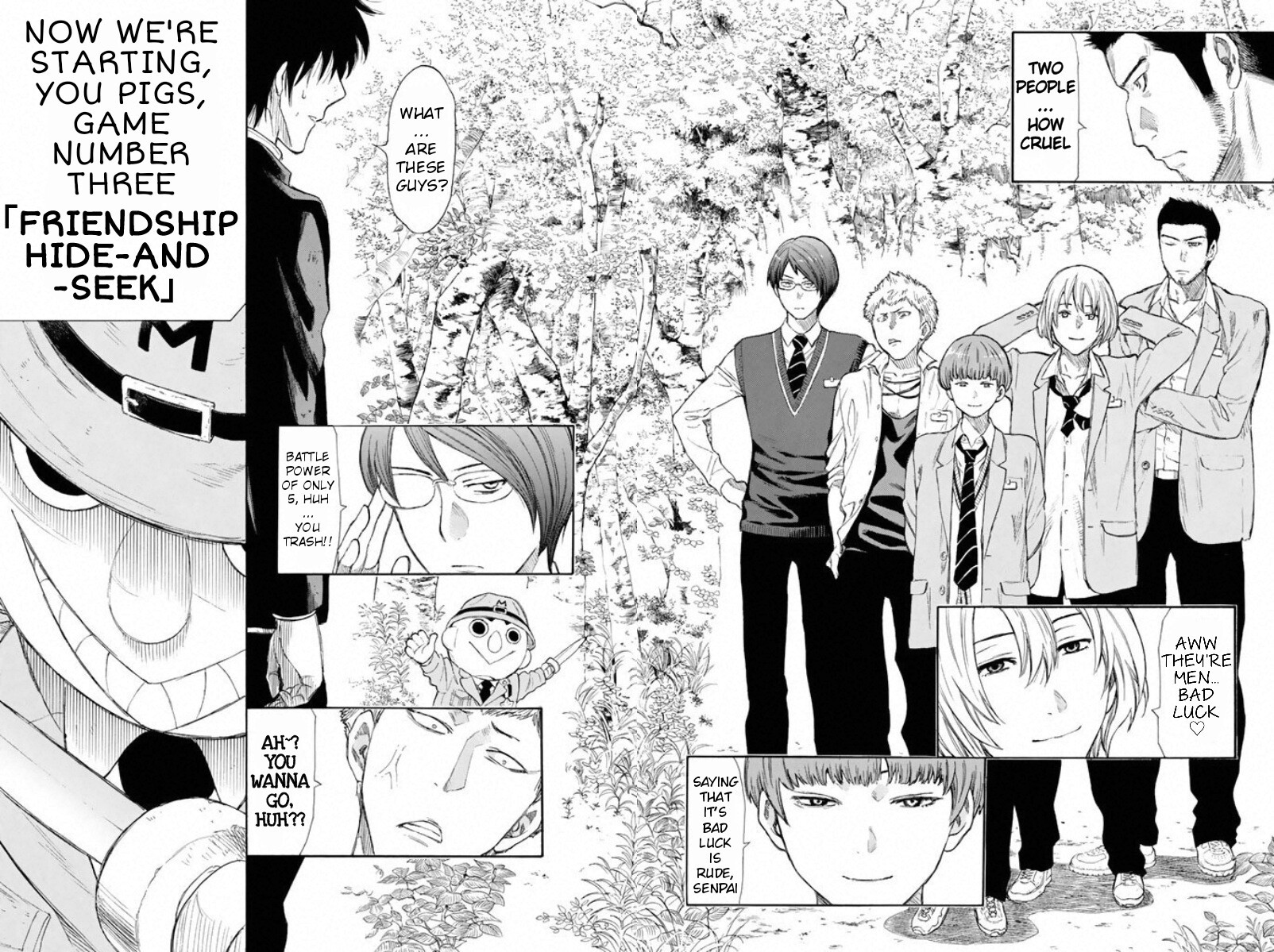Tomodachi Game Chapter 13 page 39 - Chapter 13: You Guys' Group C's Current Debt Total is "10.8" Million Yen...