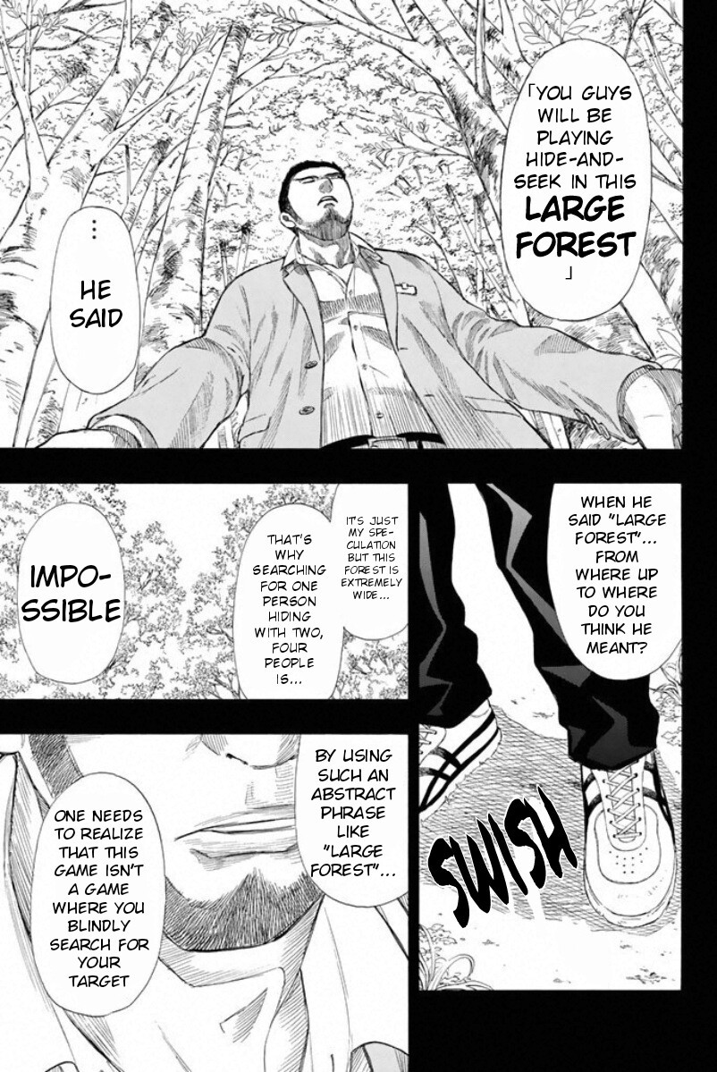 Tomodachi Game Chapter 15 page 19 - Chapter 15: The "Seeker" Carry the Food to the "Hider", OK?