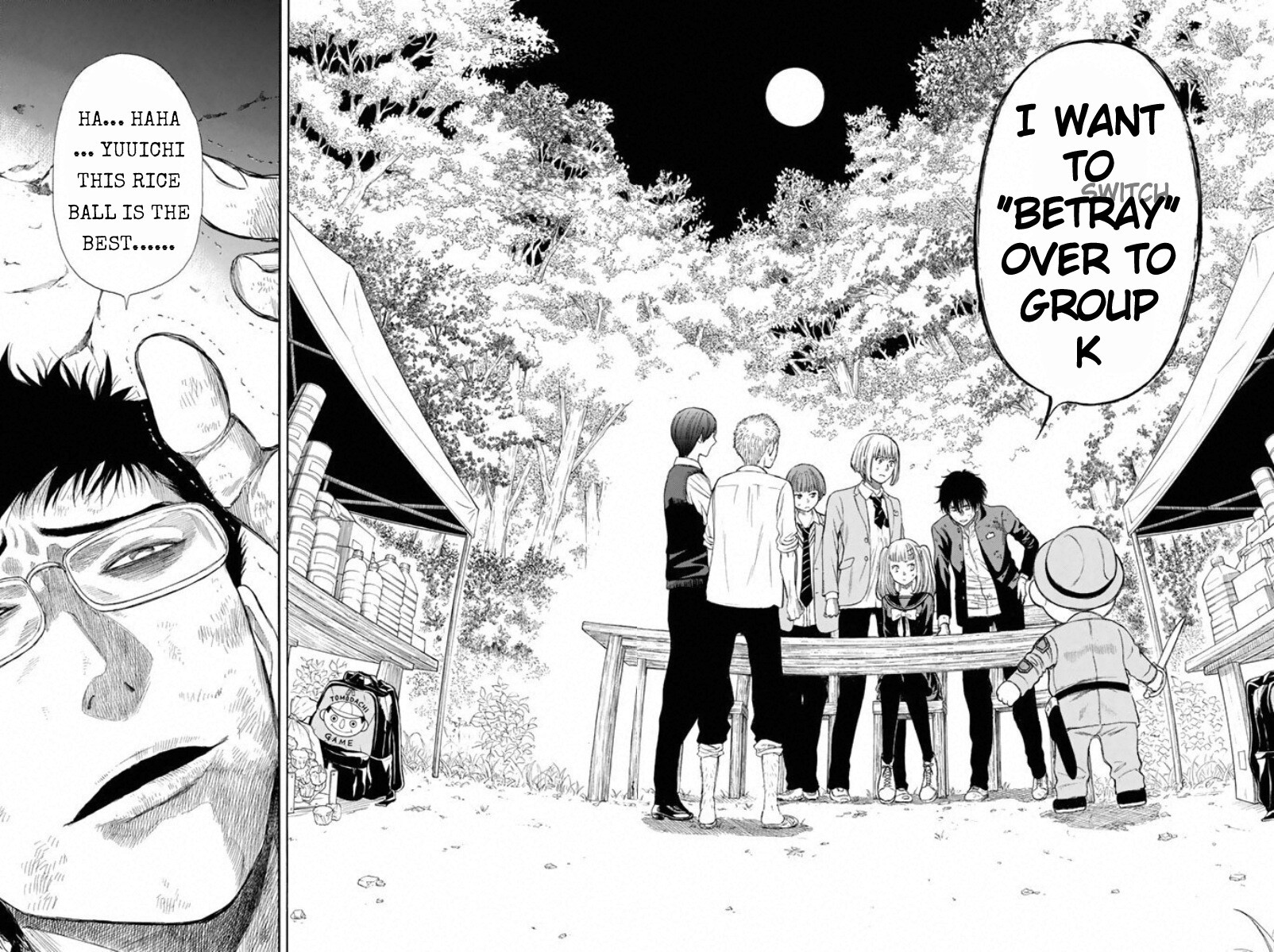 Tomodachi Game Chapter 15 page 35 - Chapter 15: The "Seeker" Carry the Food to the "Hider", OK?