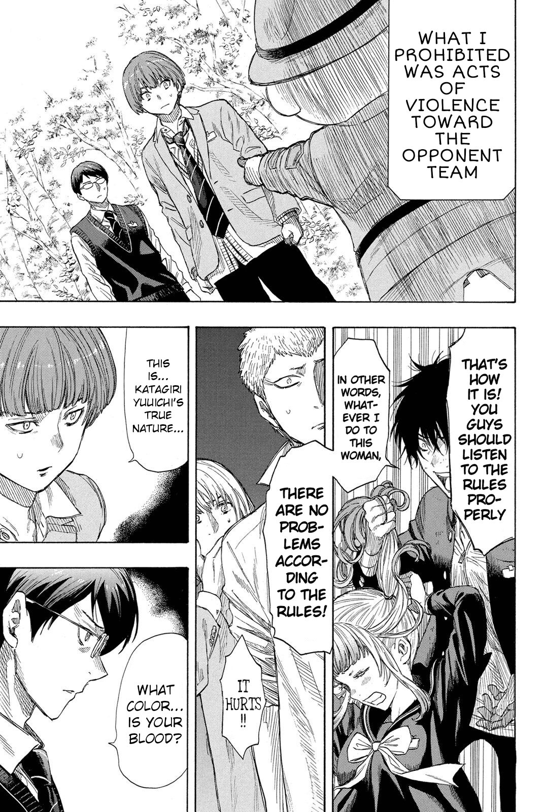 Tomodachi Game Chapter 18 page 23 - Chapter 18: Yeah, that Certainly is an Act of Violence