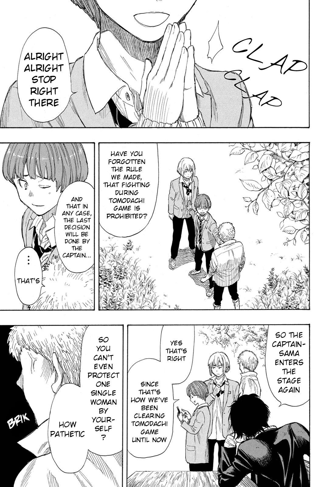 Tomodachi Game Chapter 18 page 27 - Chapter 18: Yeah, that Certainly is an Act of Violence