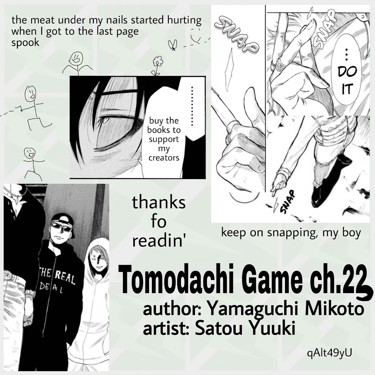 Tomodachi Game Chapter 23 page 39 - Chapter 23: Tomodachi Game Special Edition, 「Weakling Wins the Game」 Start!