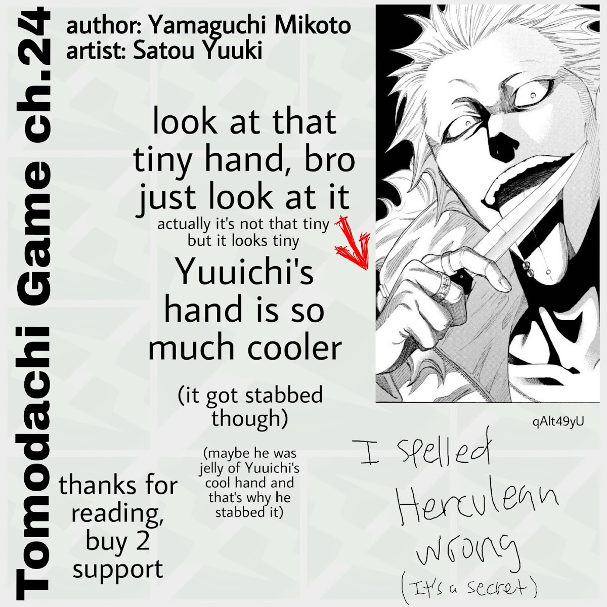Tomodachi Game Chapter 24 page 37 - Chapter 24: The Weakling Really Did Win the Game