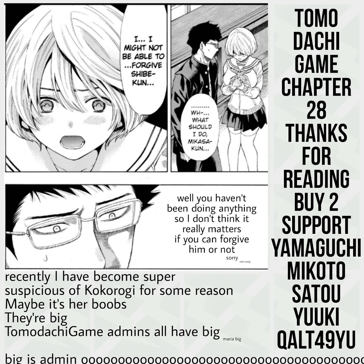 Tomodachi Game Chapter 28 page 47 - Chapter 28: What Kind of Relationship Were You in With Shibe Makoto?