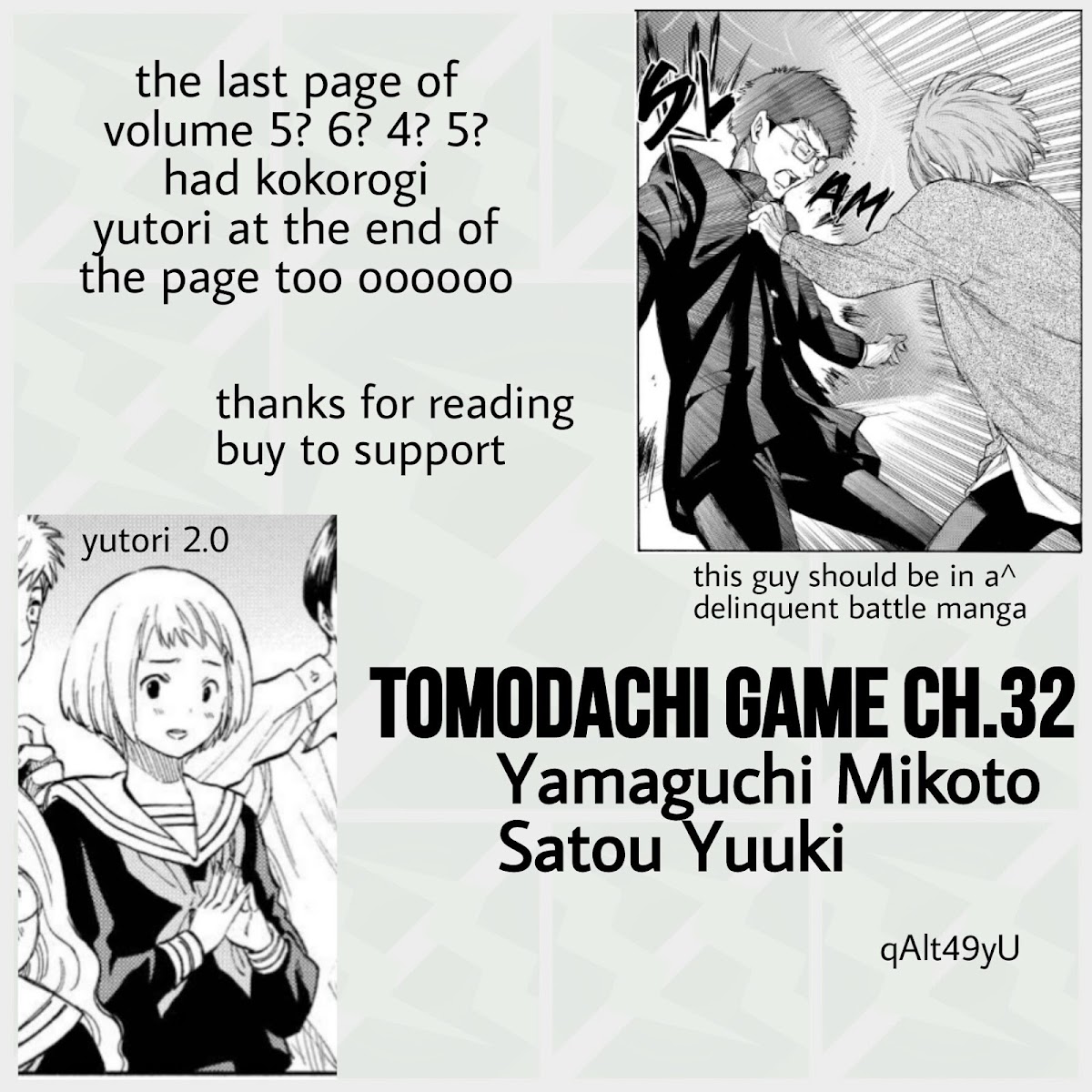 Tomodachi Game Chapter 32 page 34 - Chapter 32: "Love" or "Money"