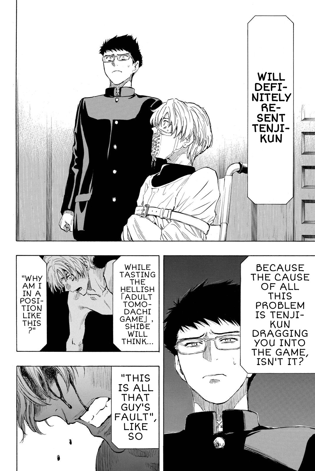 Tomodachi Game Chapter 33 page 19 - Chapter 33: Dead End... Shibe's Human Life has Ended Right Here