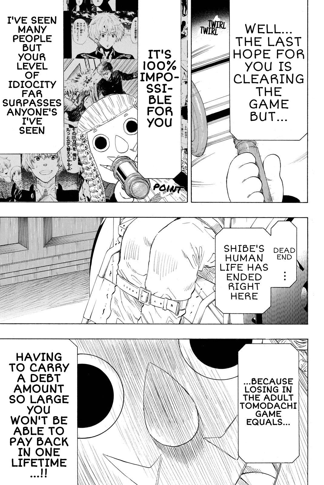 Tomodachi Game Chapter 33 page 20 - Chapter 33: Dead End... Shibe's Human Life has Ended Right Here