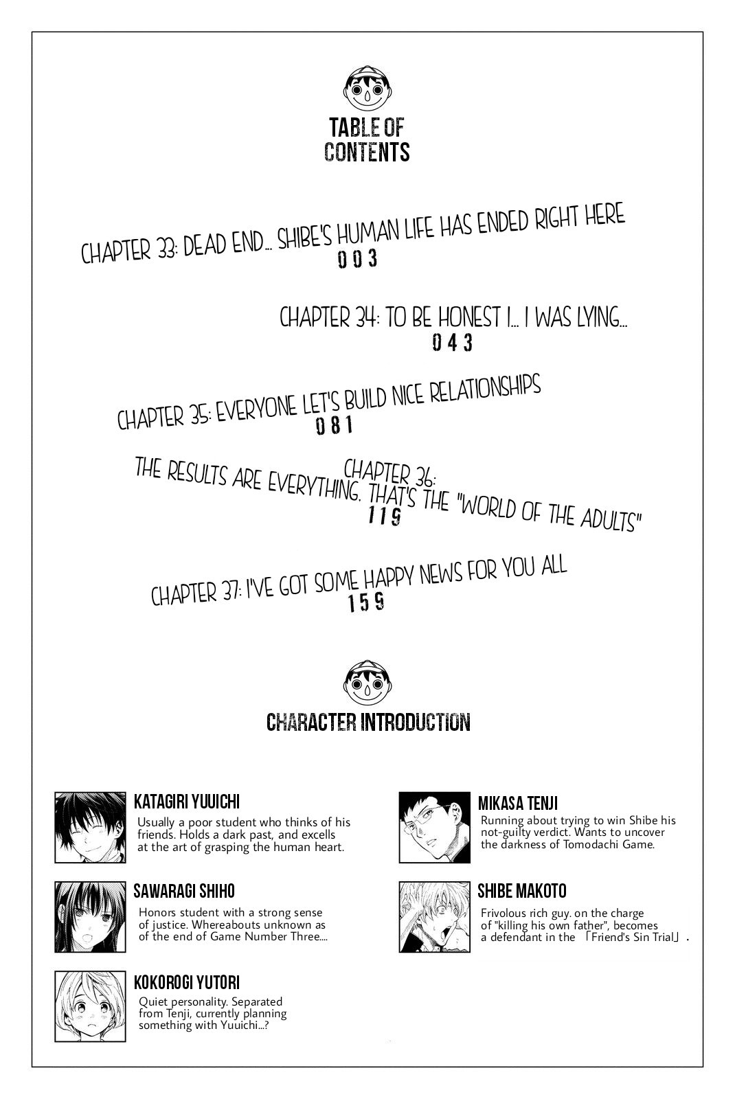 Tomodachi Game Chapter 33 page 4 - Chapter 33: Dead End... Shibe's Human Life has Ended Right Here