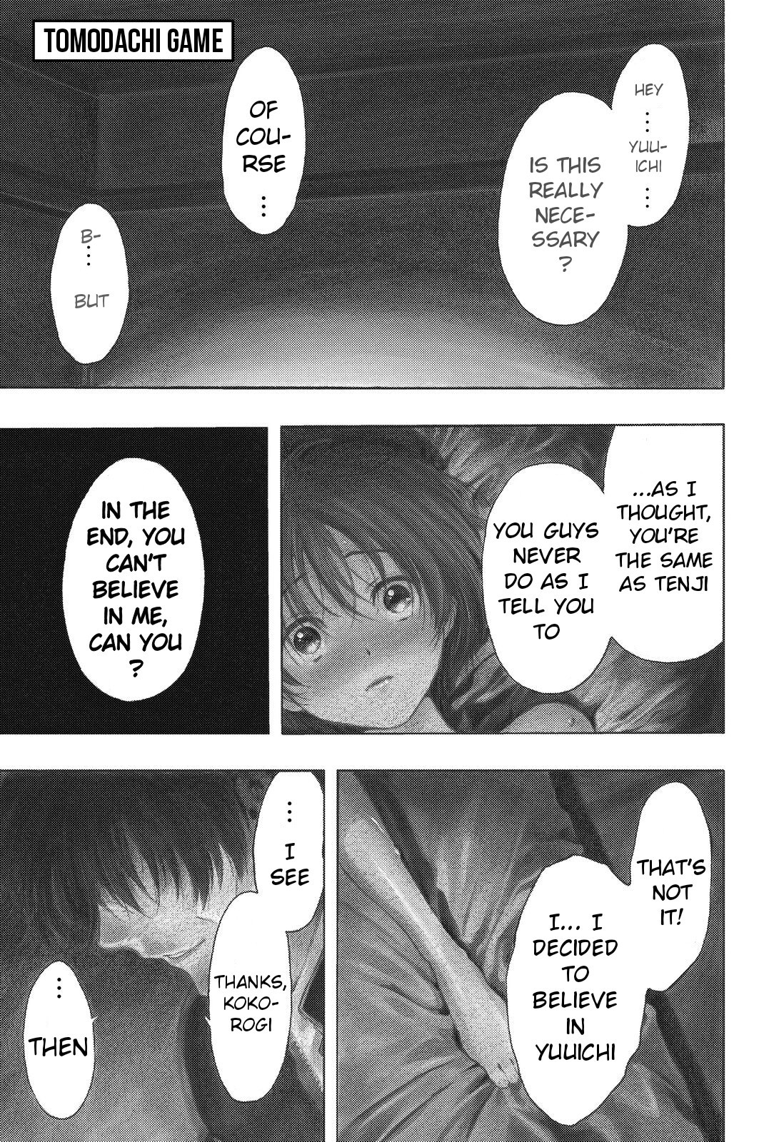 Tomodachi Game Chapter 33 page 5 - Chapter 33: Dead End... Shibe's Human Life has Ended Right Here