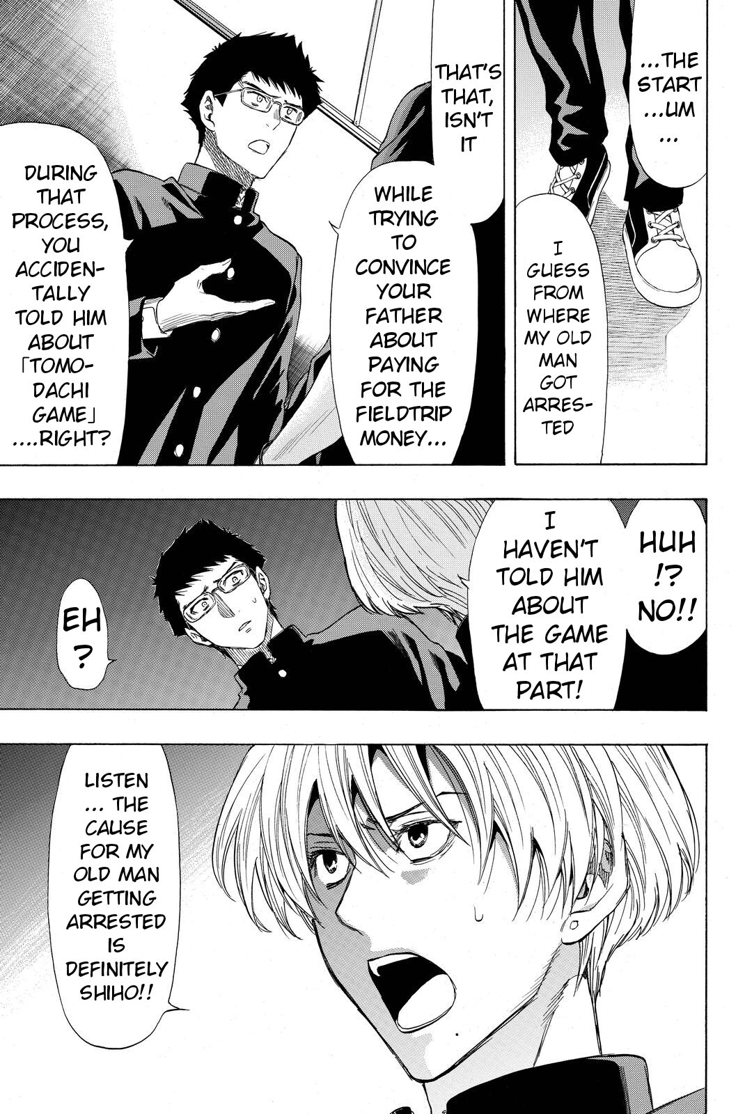 Tomodachi Game Chapter 34 page 11 - Chapter 34: To be Honest I... I was Lying