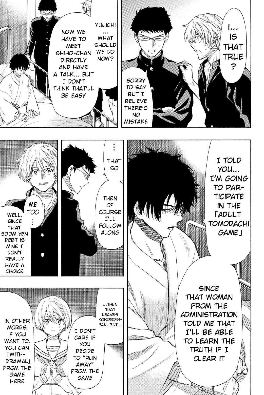 Tomodachi Game Chapter 34 page 31 - Chapter 34: To be Honest I... I was Lying