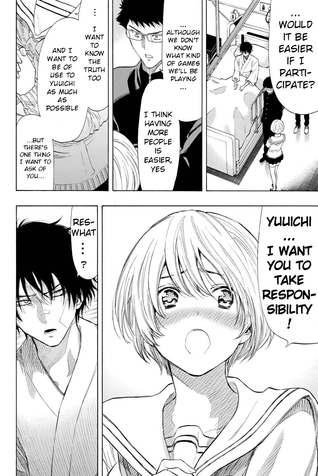 Tomodachi Game Chapter 34 page 32 - Chapter 34: To be Honest I... I was Lying
