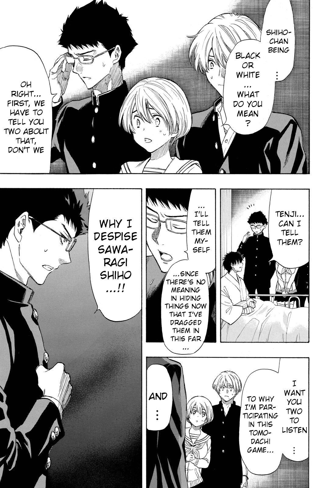 Tomodachi Game Chapter 34 page 5 - Chapter 34: To be Honest I... I was Lying