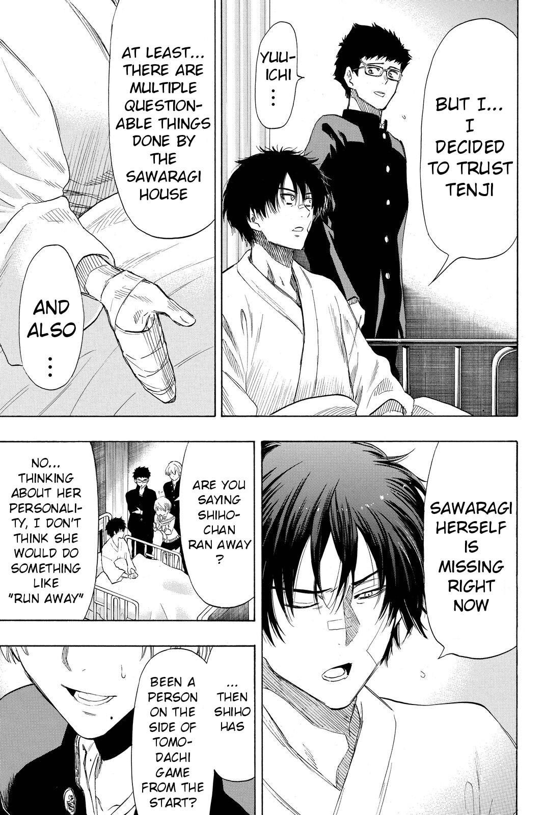 Tomodachi Game Chapter 34 page 7 - Chapter 34: To be Honest I... I was Lying