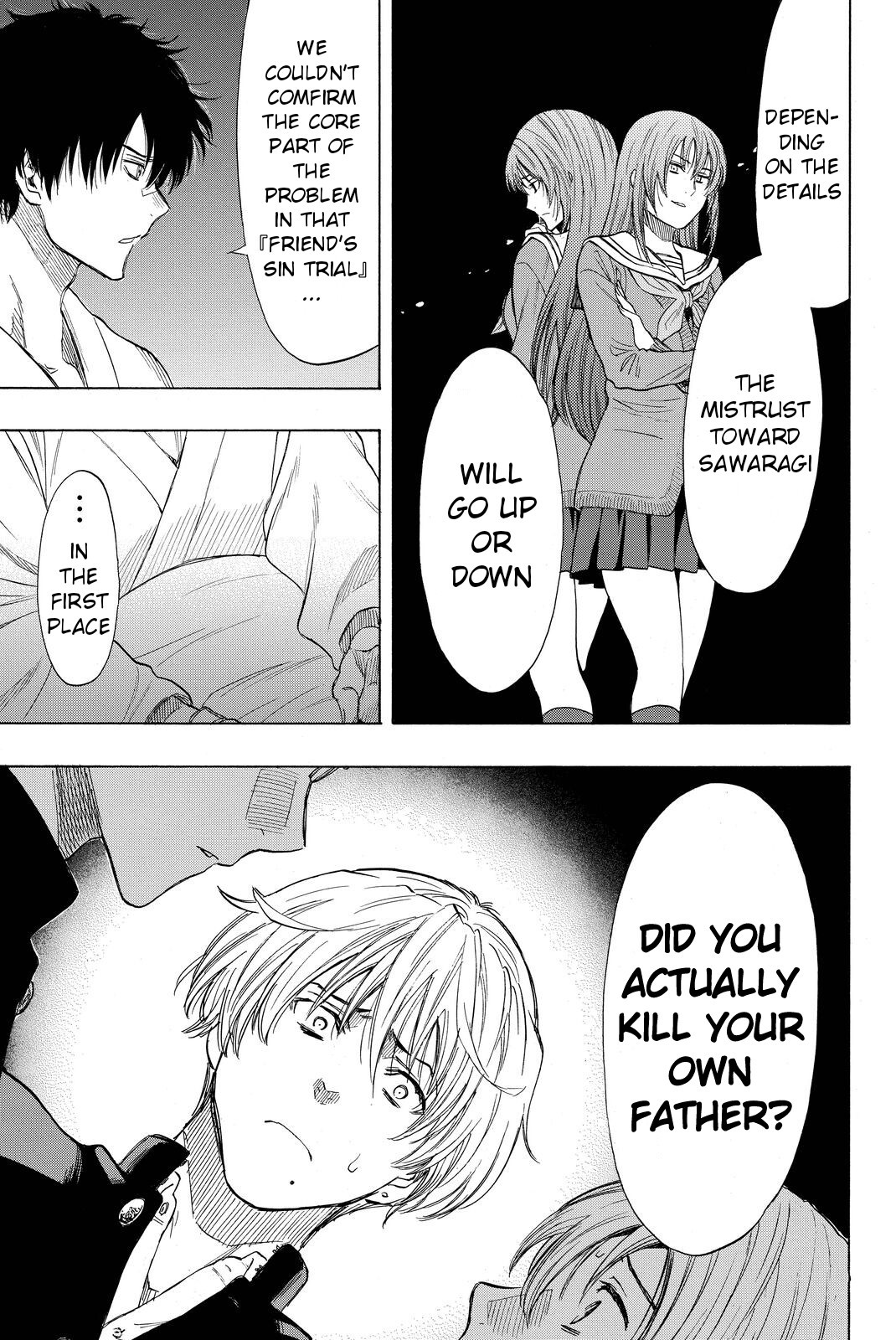 Tomodachi Game Chapter 34 page 9 - Chapter 34: To be Honest I... I was Lying
