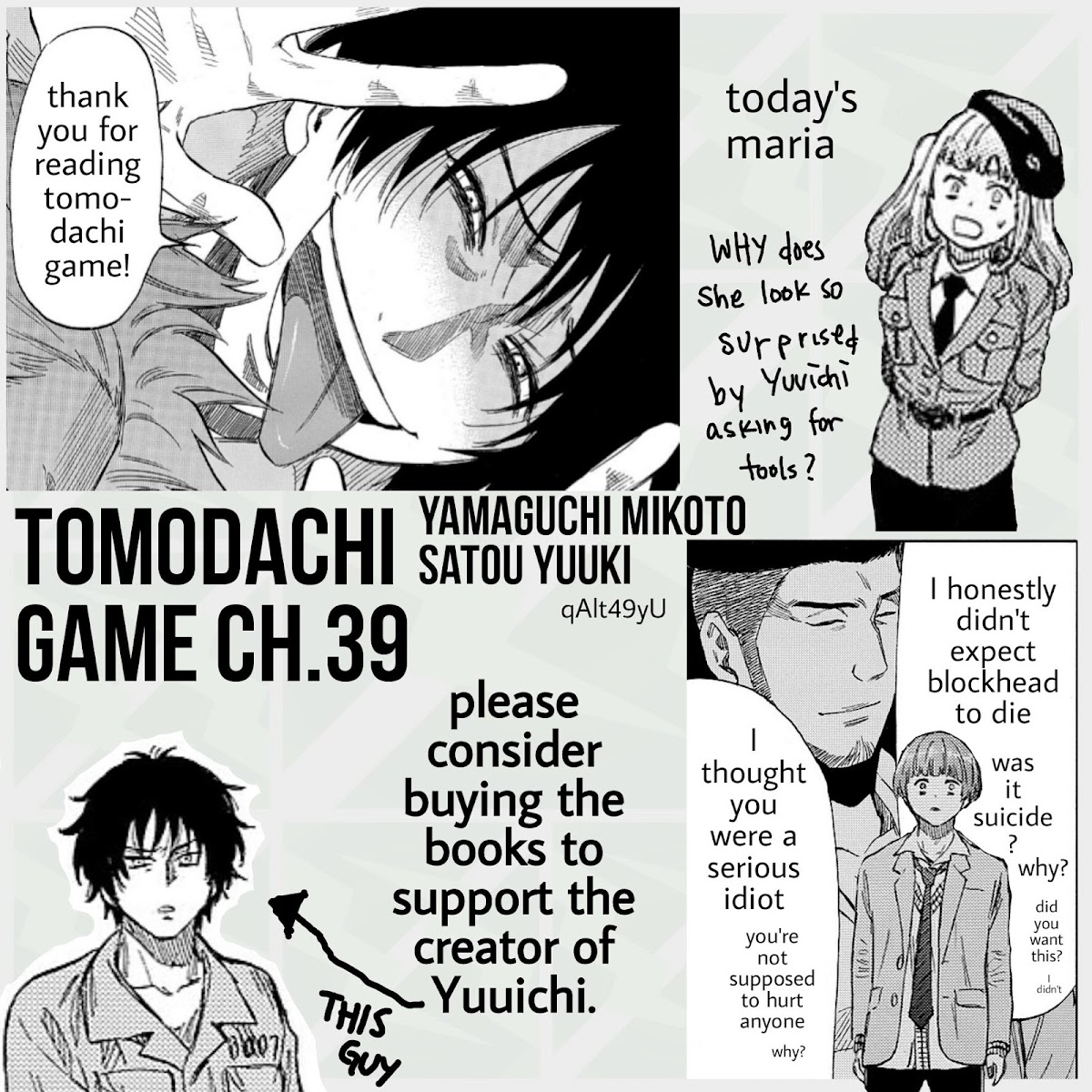 Tomodachi Game Chapter 39 page 39 - Chapter 39: The Real Mastermind is Someone Else...!?