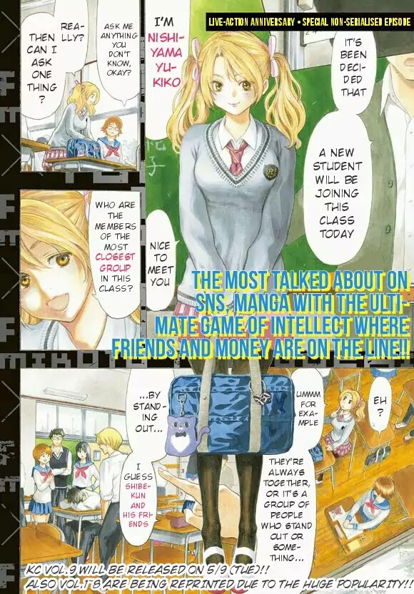 Tomodachi Game Chapter 42.5 page 2 - Chapter 42.5: Live-Action Anniversary Special Non-Serialized Episode