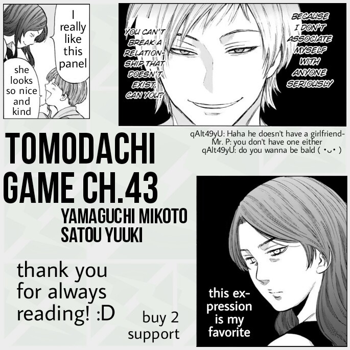 Tomodachi Game Chapter 43 page 49 - Chapter 43: Today, I Have an Incredible Announcement