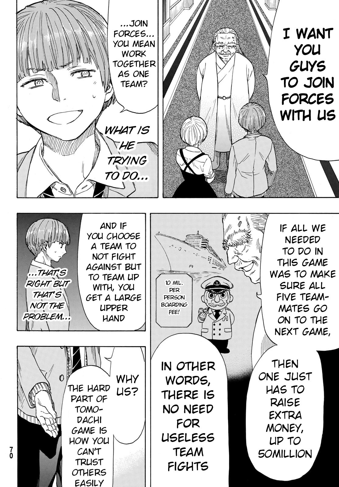 Tomodachi Game Chapter 52 page 24 - Chapter 52: "I Want You Guys to Join Forces With Us"