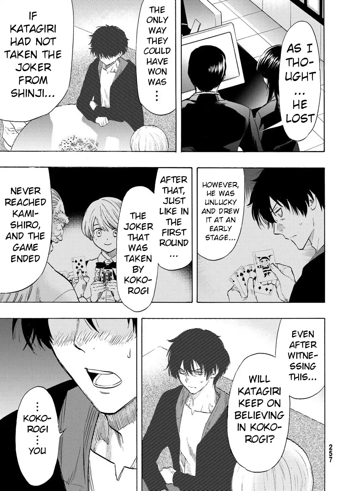 Tomodachi Game Chapter 57 page 15 - Chapter 57: "You are a Distrustful Person at Core"