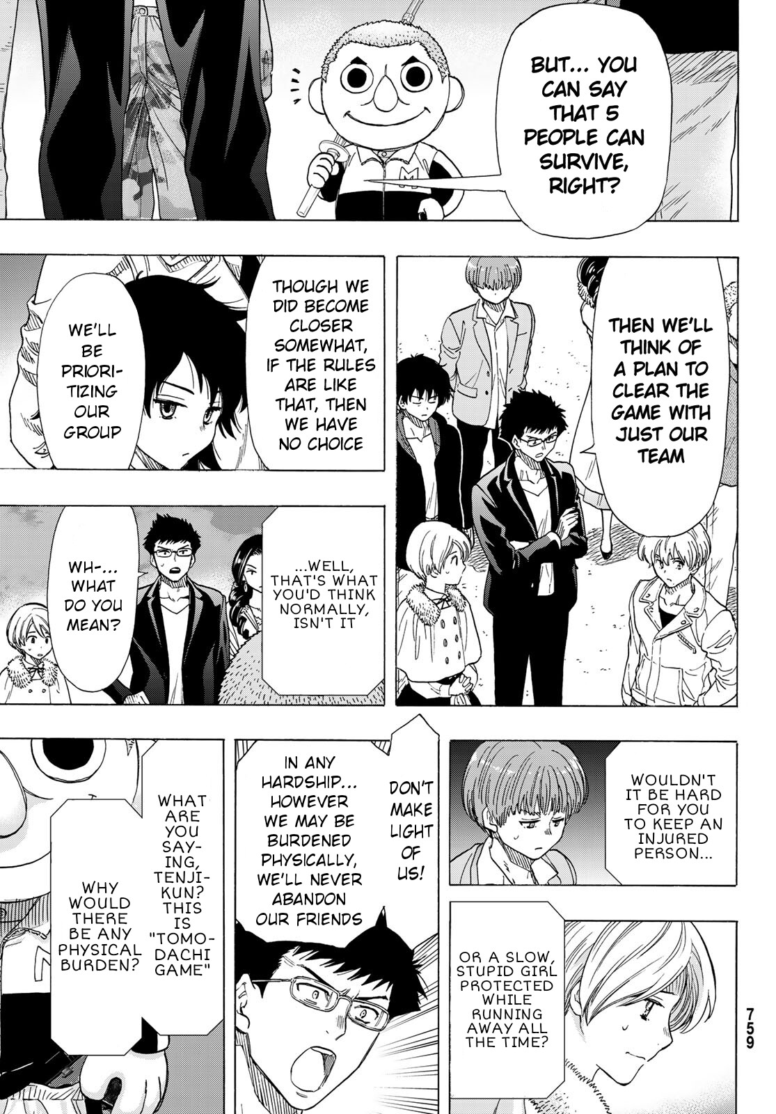 Tomodachi Game Chapter 67 page 11 - Chapter 67: "I'm Going to Have You Guys Kill Each Other"
