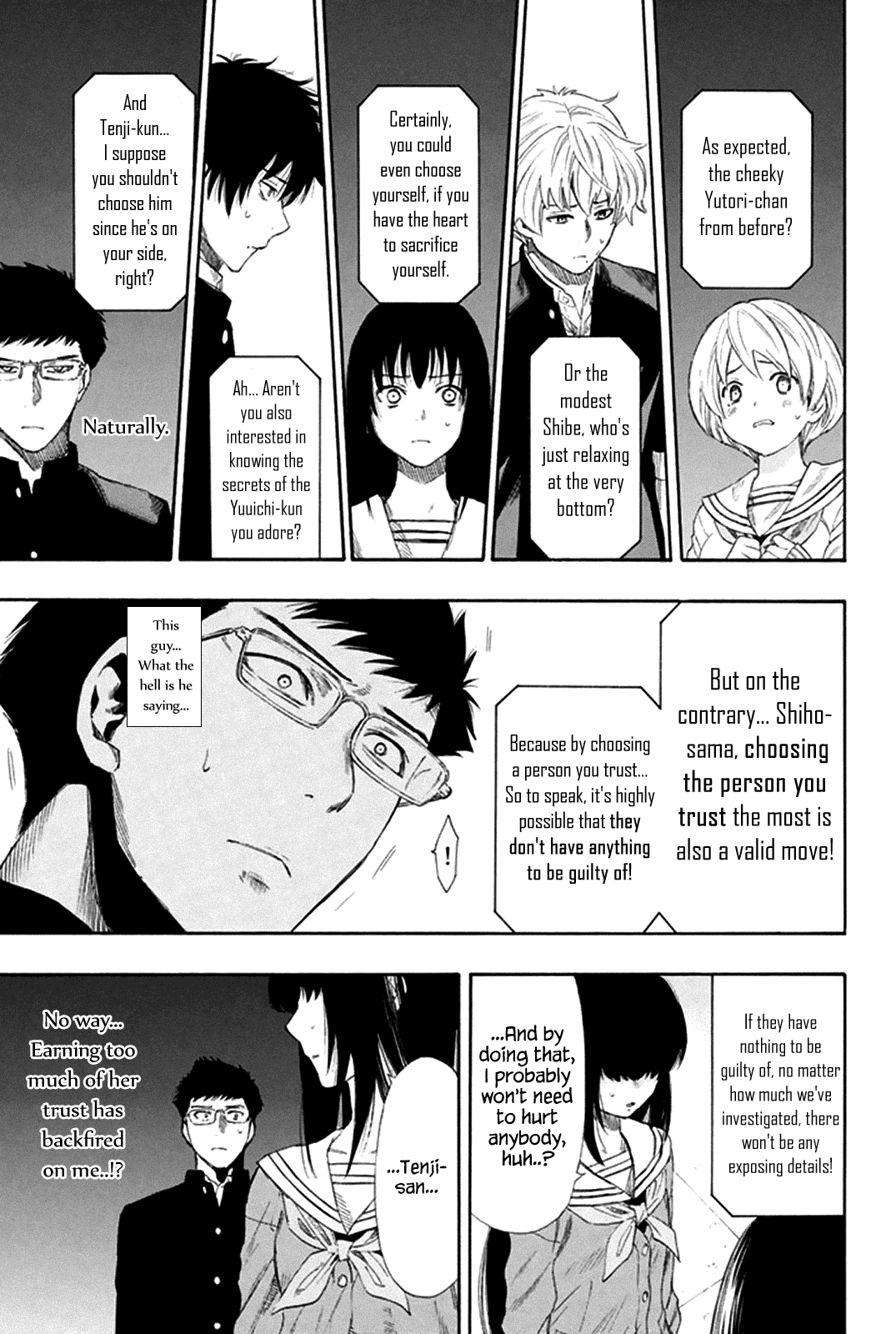 Tomodachi Game Chapter 7 page 27 - Chapter 7: Shibe, Is This Legit?