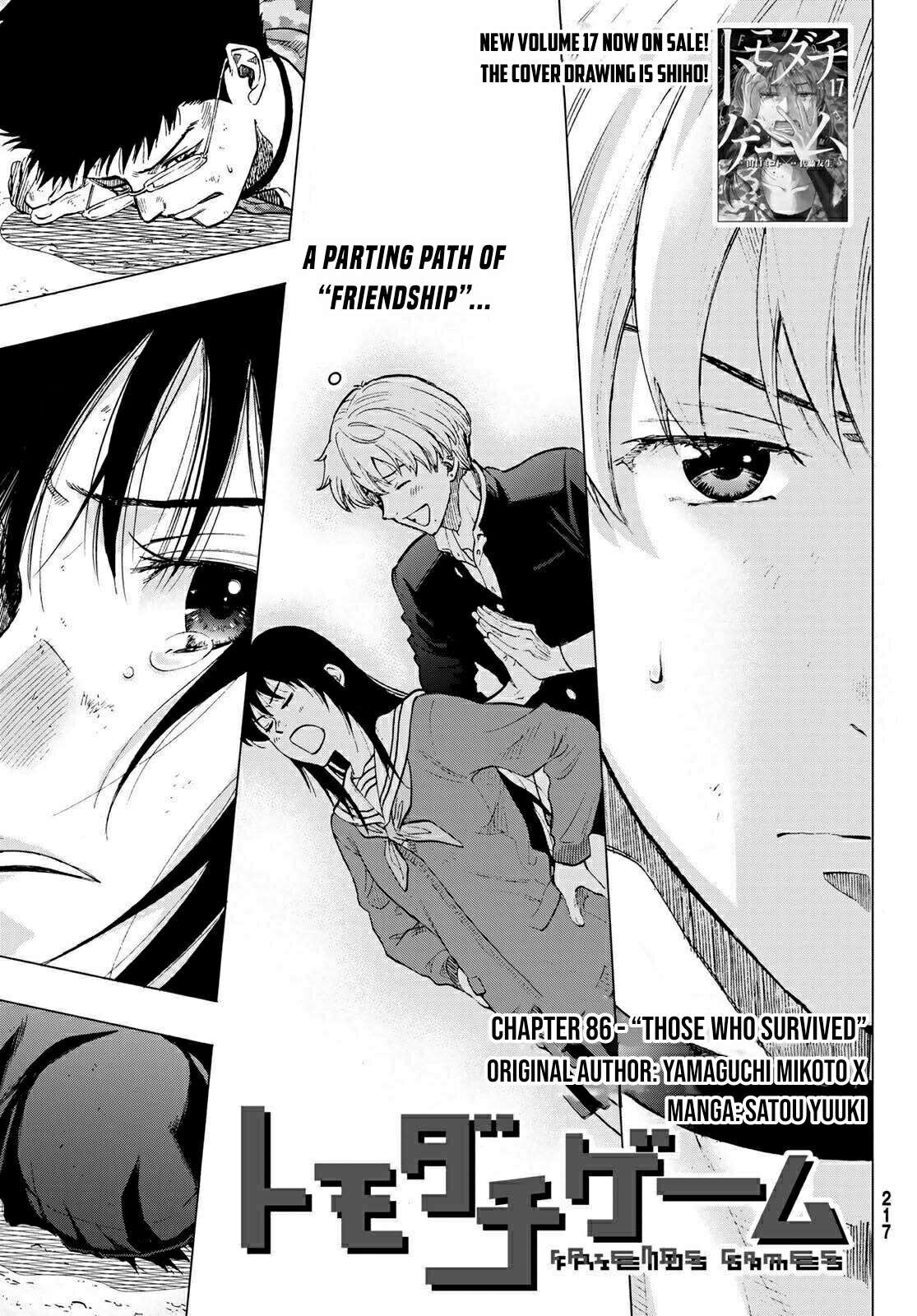 Tomodachi Game Chapter 86 page 4 - Chapter 86