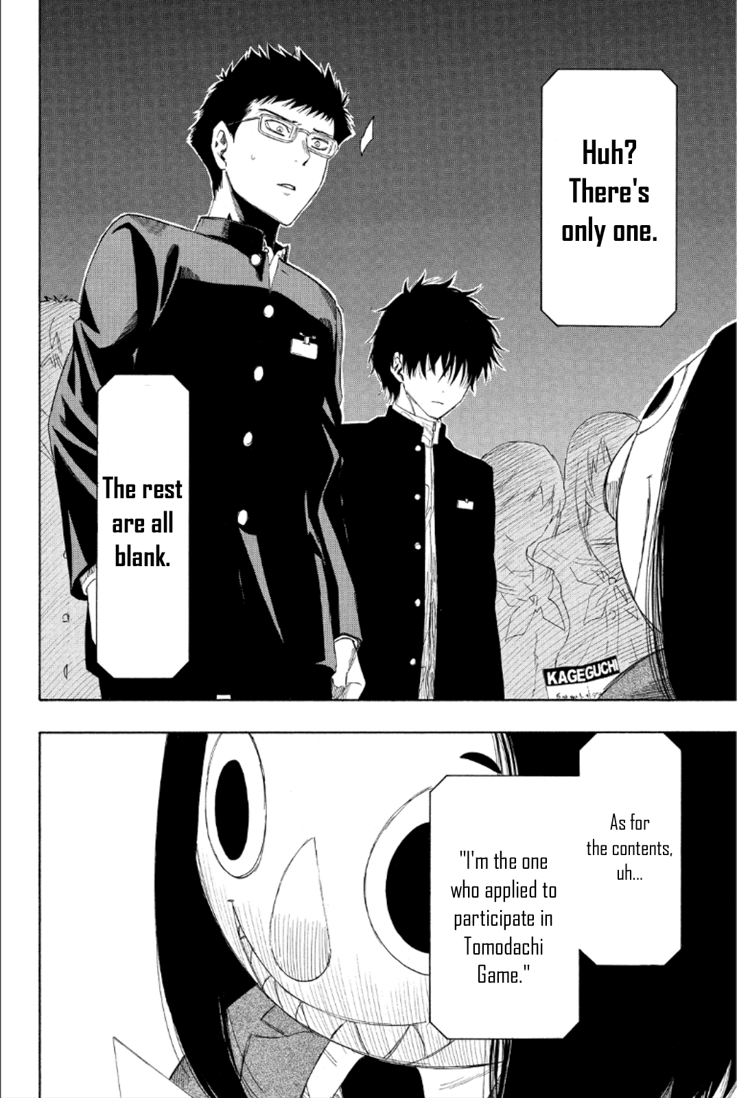 Tomodachi Game Chapter 9 page 22 - Chapter 9: I'll Announce the Final Kageguchi~