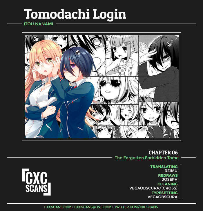 Tomodachi Login Chapter 6 page 1 - Chapter 6 : The Forgotten Forbidden Tome