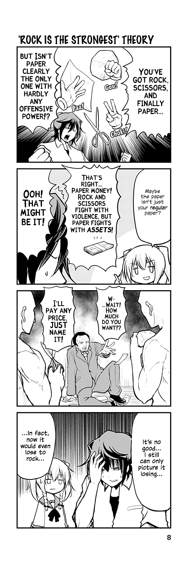Tomodachi o Tsukurou Chapter 184 page 1 - Chapter 184: 'Rock is the strongest!' theory