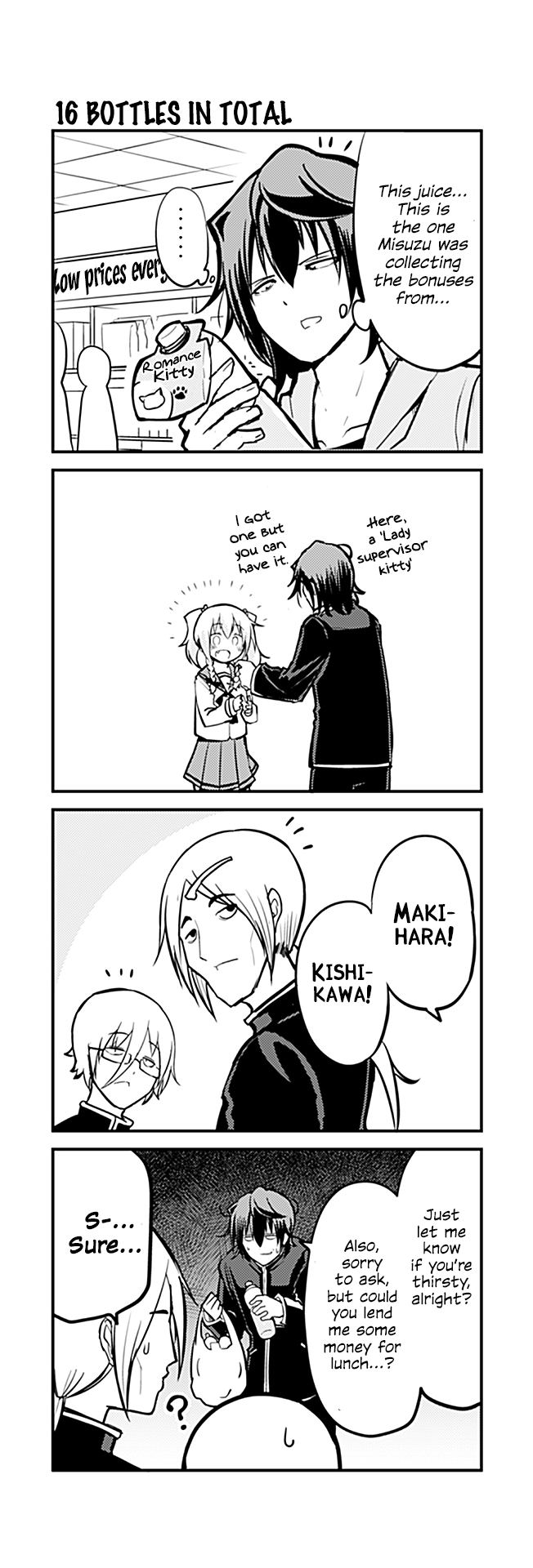 Tomodachi o Tsukurou Chapter 224 page 1 - Chapter 224: 16 Bottles in total