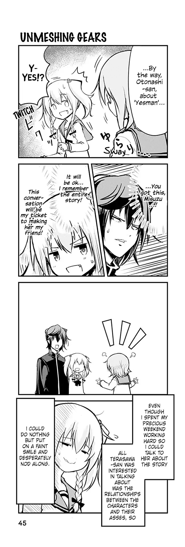 Tomodachi o Tsukurou Chapter 243 page 1 - Chapter 243: Unmeshing gears