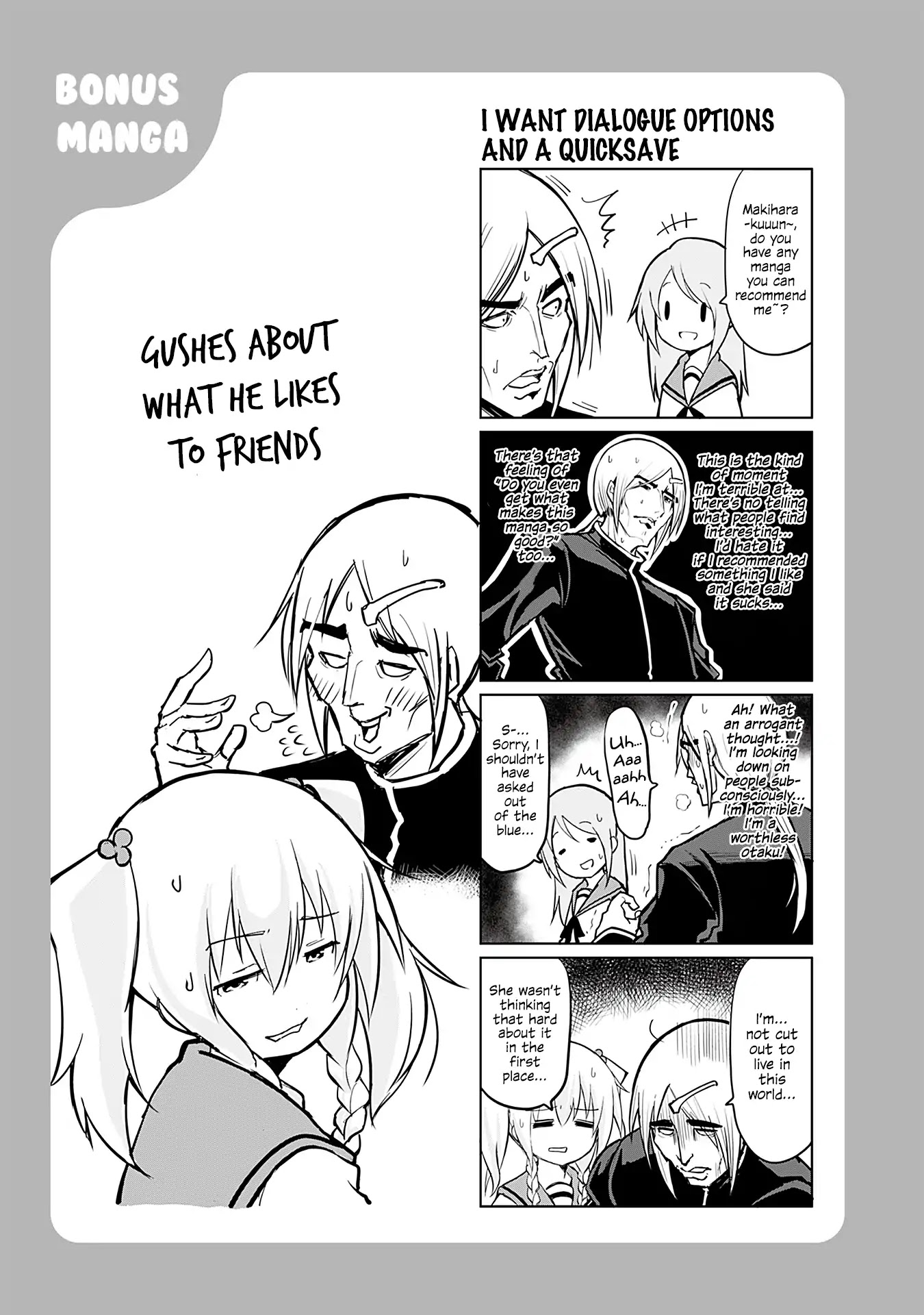 Tomodachi o Tsukurou Chapter 245.5 page 1 - Chapter 245.5: I want dialogue options and a quicksave
