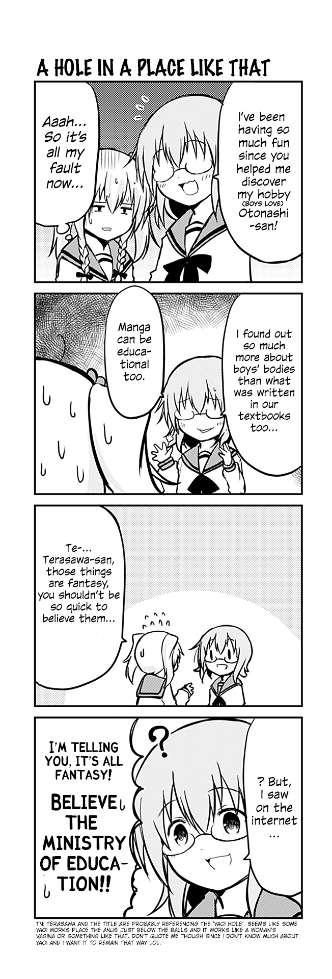 Tomodachi o Tsukurou Chapter 252 page 1 - Chapter 252: A hole in a place like that