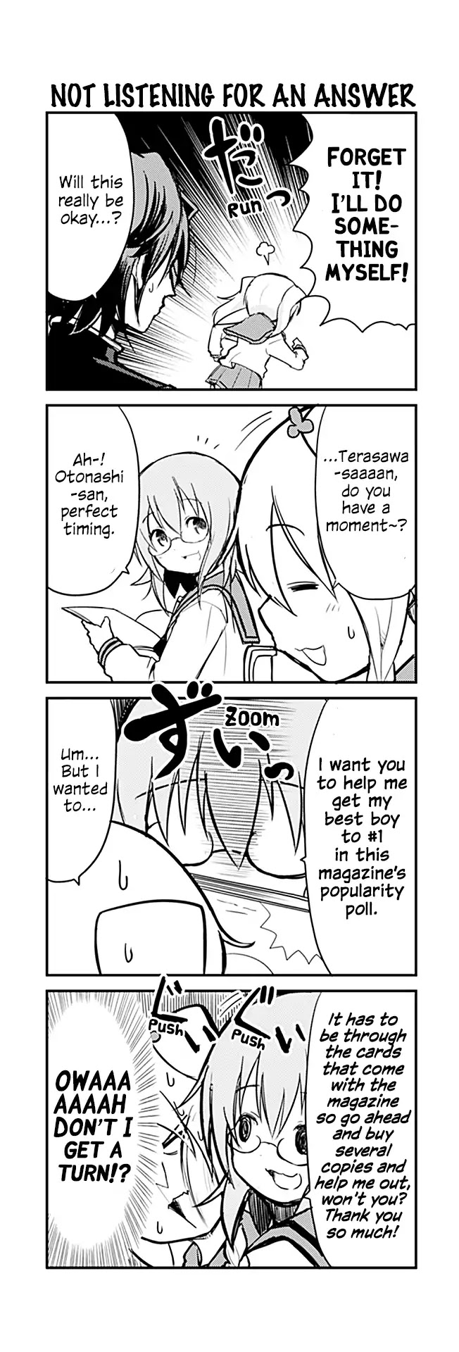 Tomodachi o Tsukurou Chapter 255 page 1 - Chapter 255: Not listening for an answer.