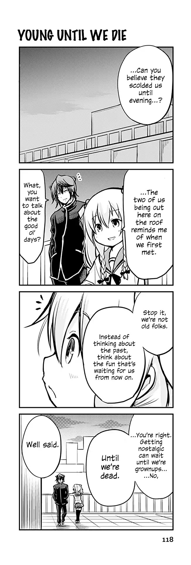 Tomodachi o Tsukurou Chapter 349 page 1 - Chapter 349: Young until we die