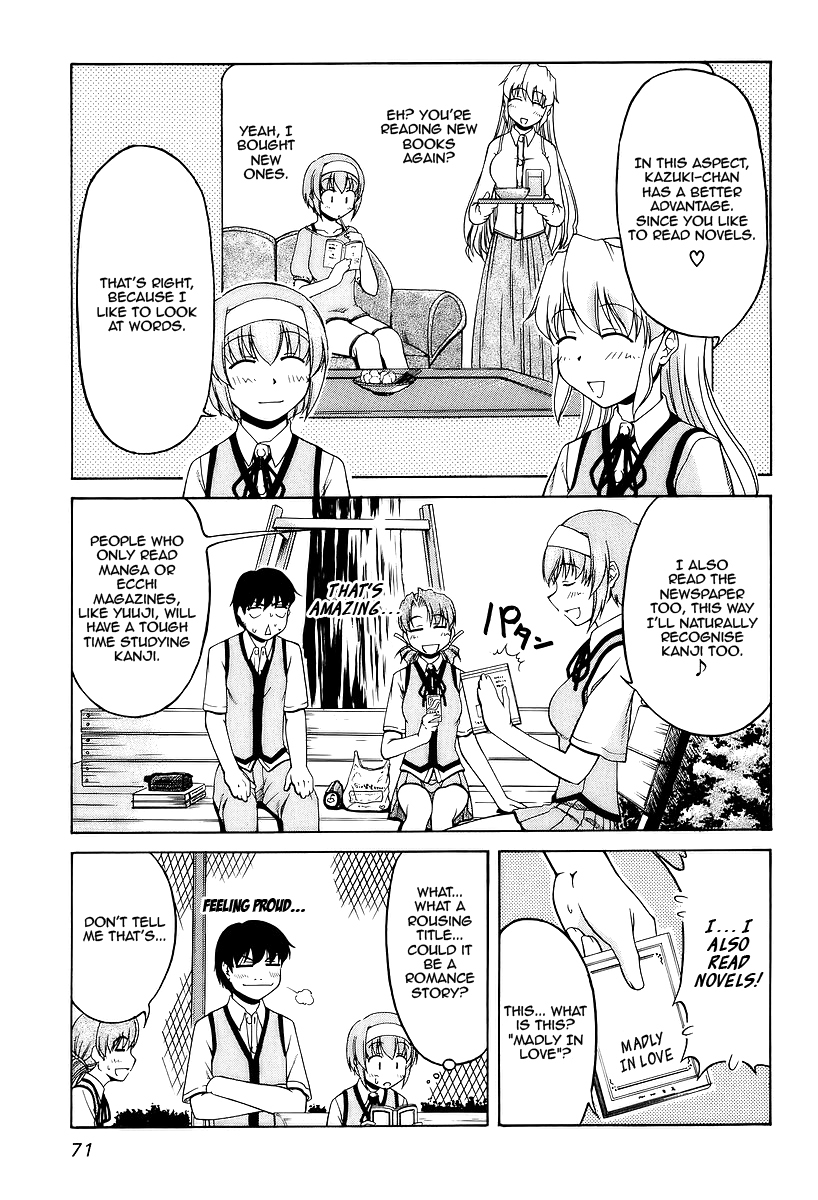 Tona-Gura! Chapter 25 page 5 - Chapter 25: Studying With You Who I Care About. Learning Things About You Who I Care About Most